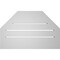 Ekena Millwork Octagonal Top Surface Mount PVC Gable Vent w/ 2"W x 2"P Brickmould Sill Frame, 22"W x 14"H GVPOT22X1403SF - alternate 2